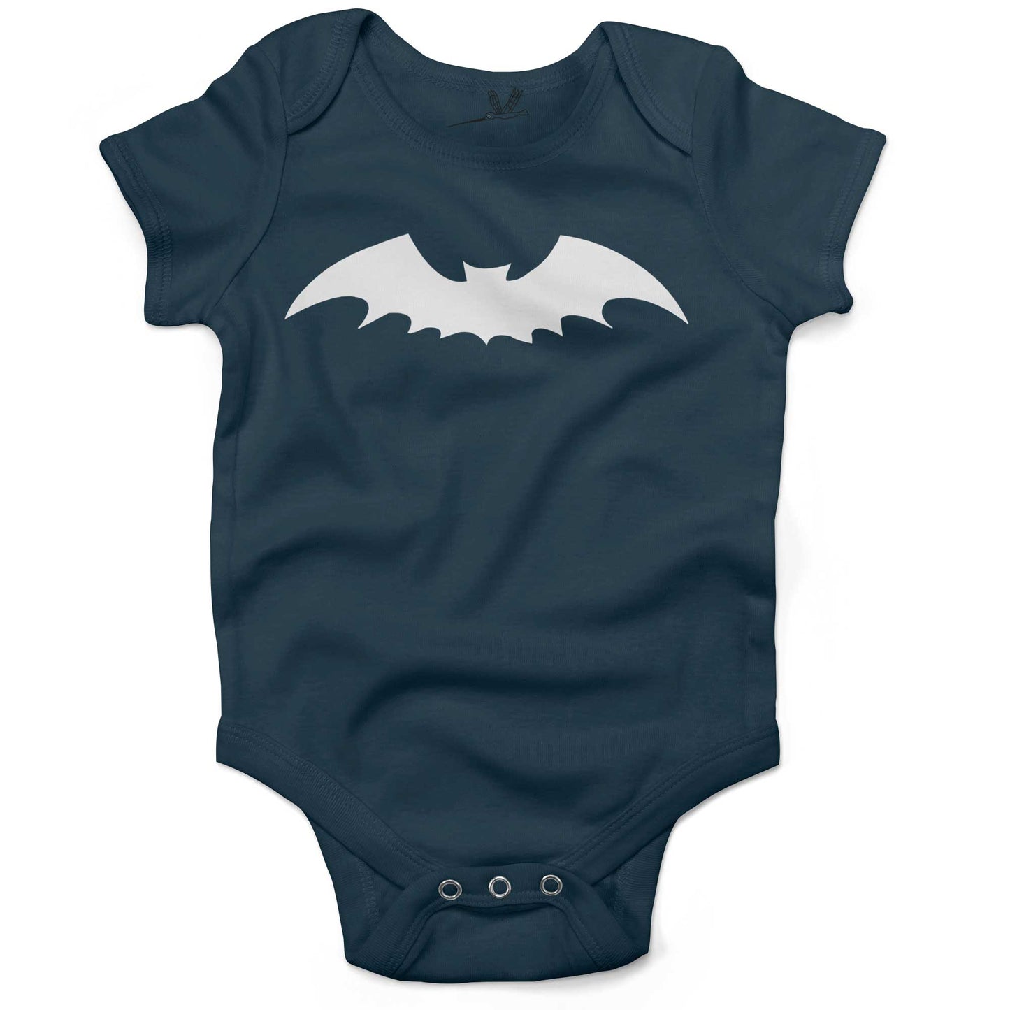 Gothic Bat Infant Bodysuit or Raglan Tee-Organic Pacific Blue-3-6 months