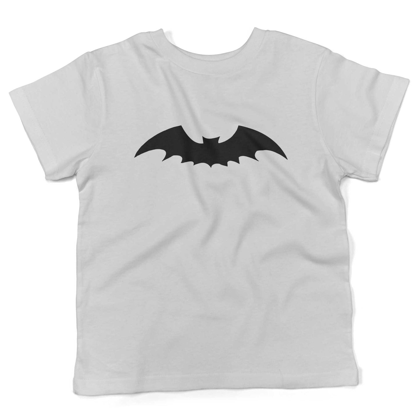 Gothic Bat Toddler Shirt-White-2T