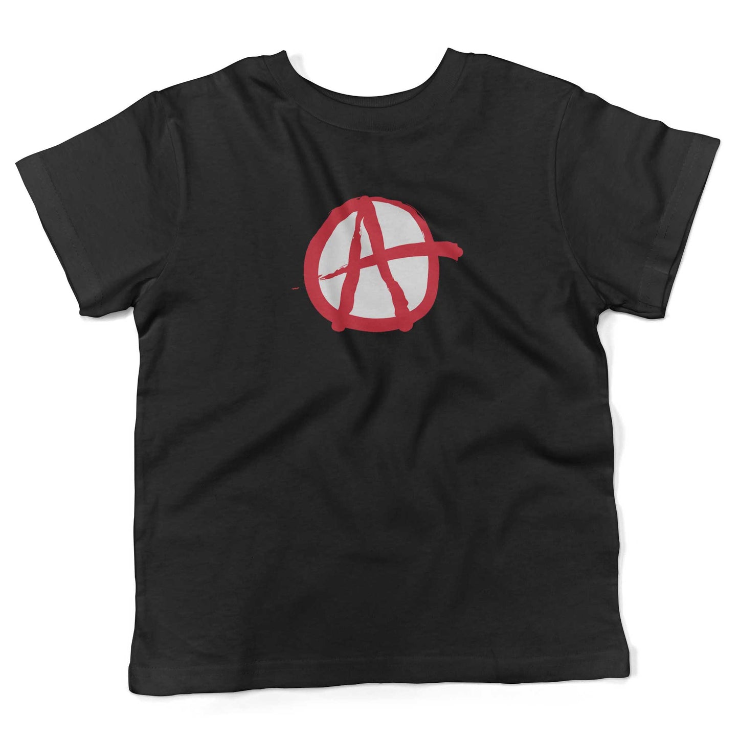 Anarchy Symbol Toddler Shirt-Organic Black-2T