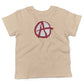 Anarchy Symbol Toddler Shirt-Organic Natural-2T
