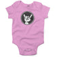 Rock Hand Symbol Infant Bodysuit or Raglan Tee-Organic Pink-3-6 months