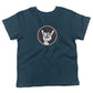 Rock Hand Symbol Toddler Shirt-Organic Pacific Blue-2T