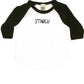 Stinky Infant Bodysuit or Raglan Baby Tee-White/Black-3-6 months