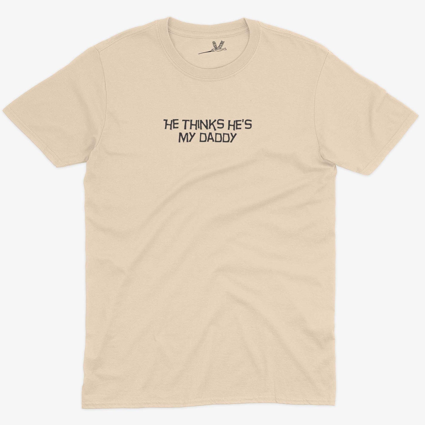 He Thinks He's My Daddy Unisex Or Women's Cotton T-shirt-Organic Natural-Unisex