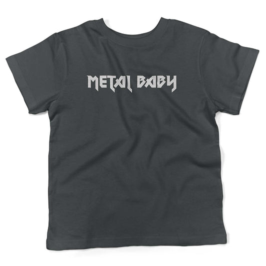 Metal Baby Toddler Shirt-Asphalt-2T