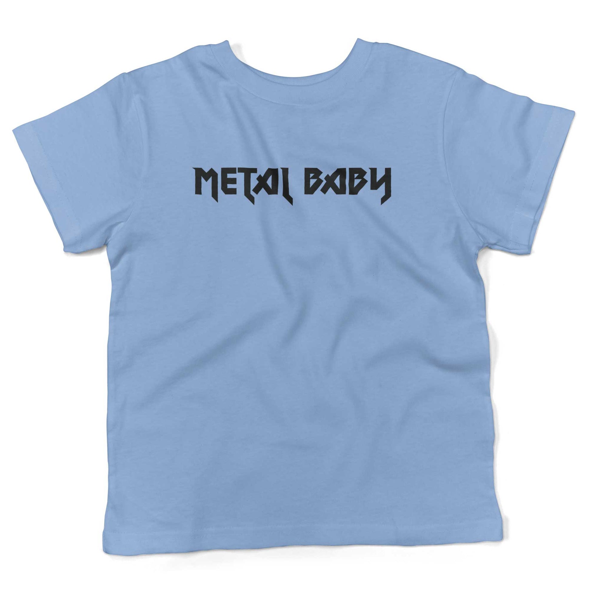 Metal Baby Toddler Shirt-Organic Baby Blue-2T