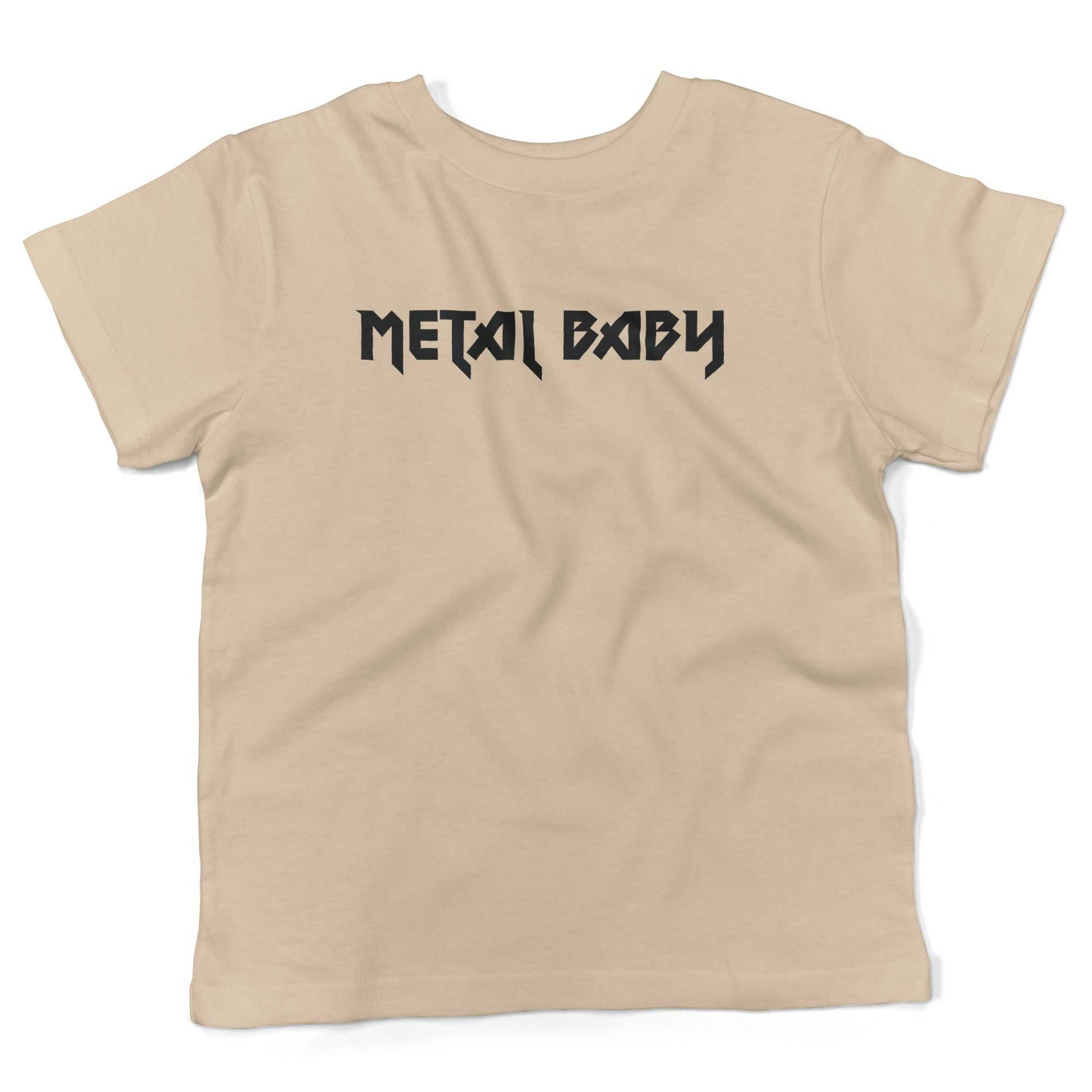 Metal Baby Toddler Shirt-Organic Natural-2T