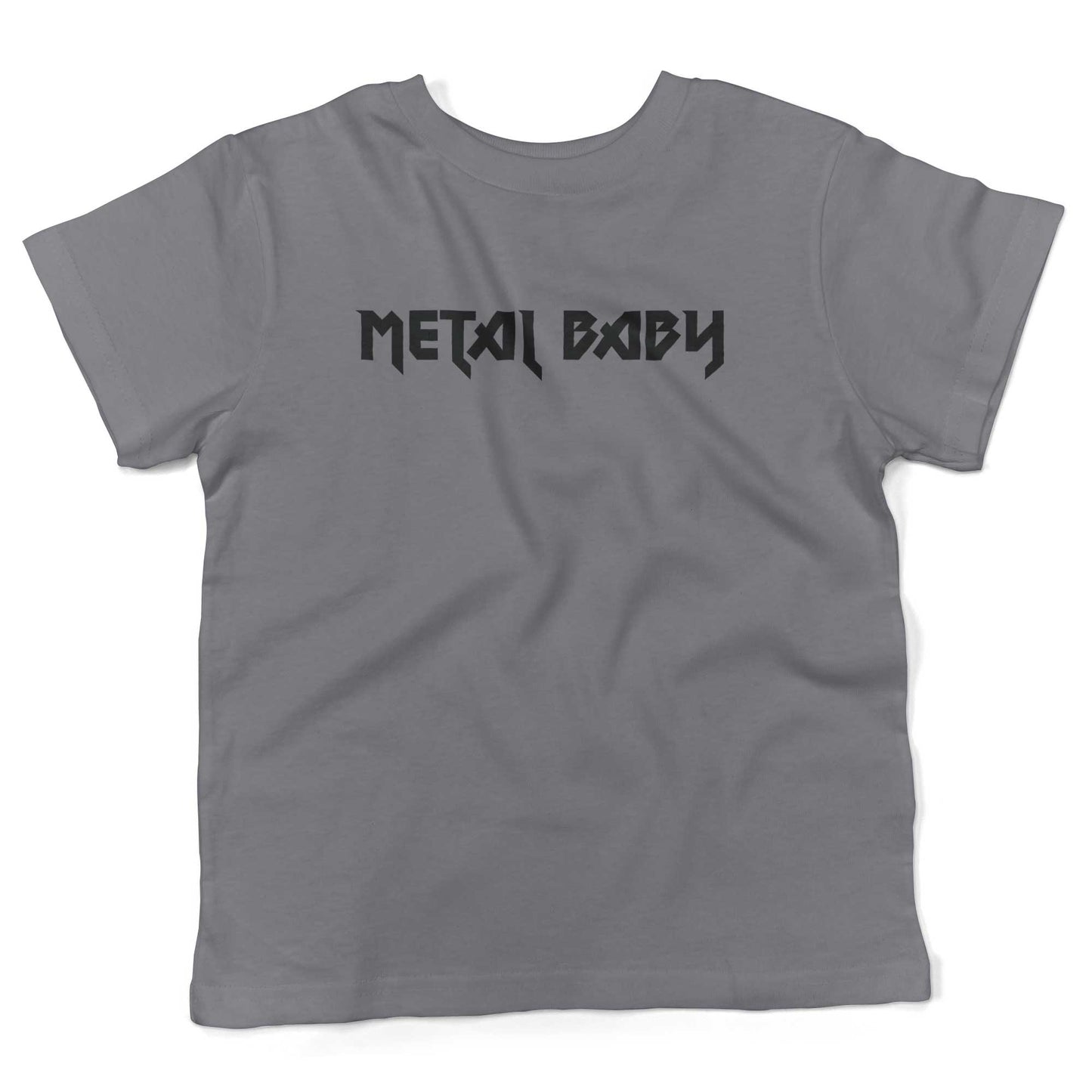 Metal Baby Toddler Shirt-Slate-2T