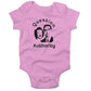 Question Authority Infant Bodysuit or Raglan Tee-Organic Pink-3-6 months