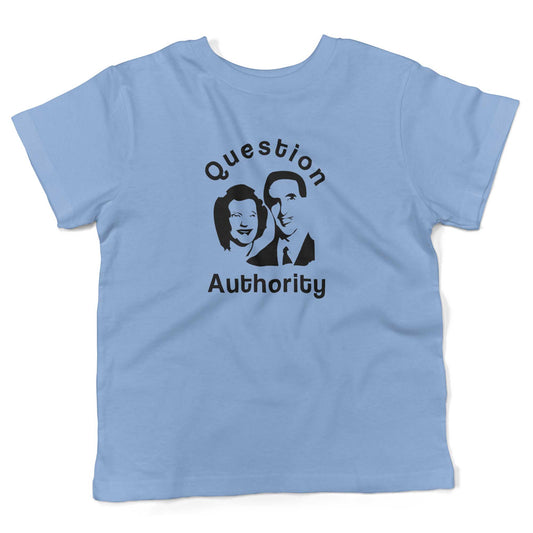 Question Authority Toddler Shirt-Organic Baby Blue-2T