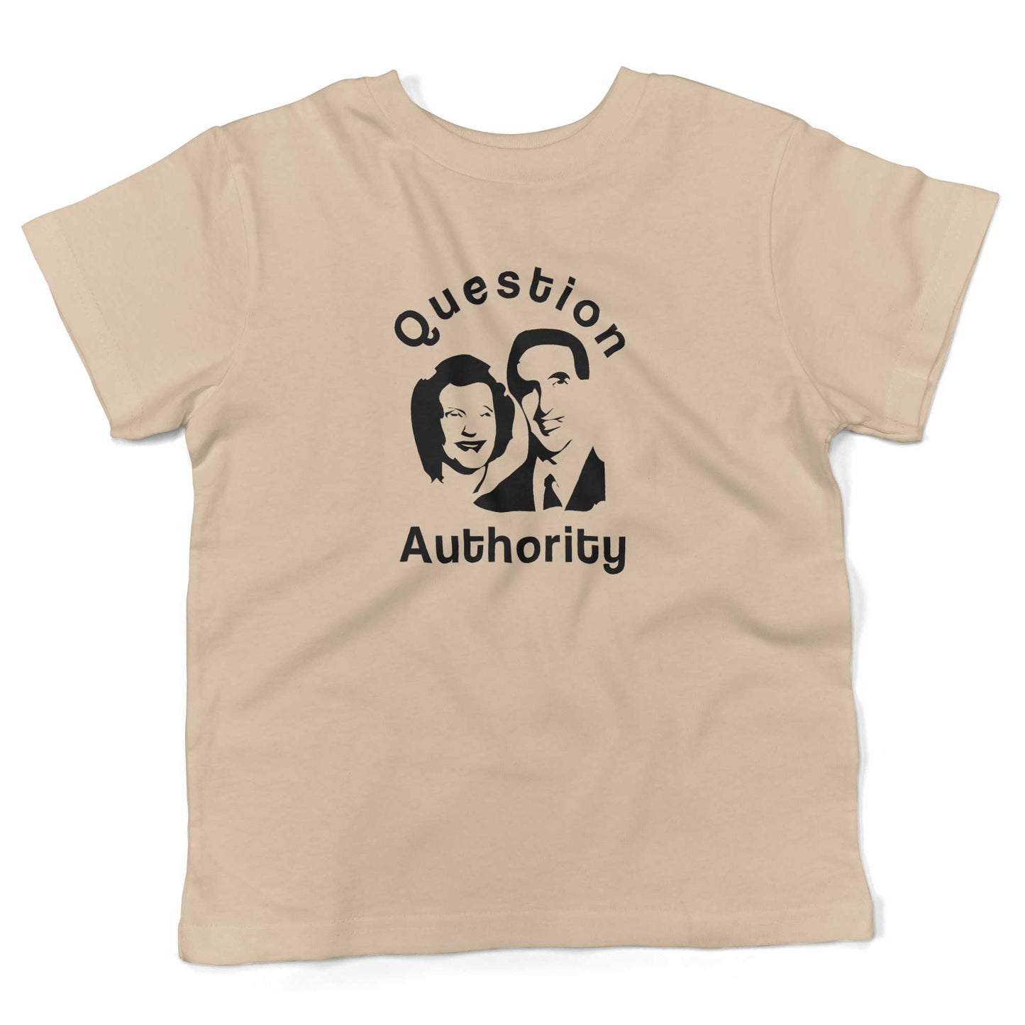 Question Authority Toddler Shirt-Organic Natural-2T
