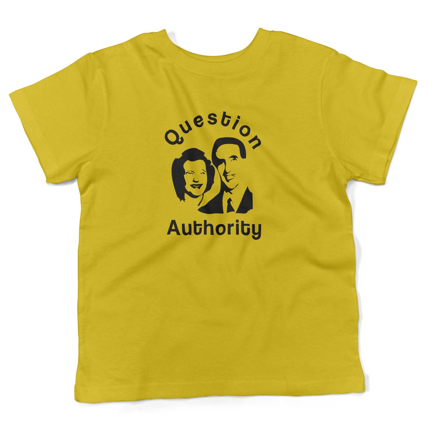Question Authority Toddler Shirt-Sunshine Yellow-2T
