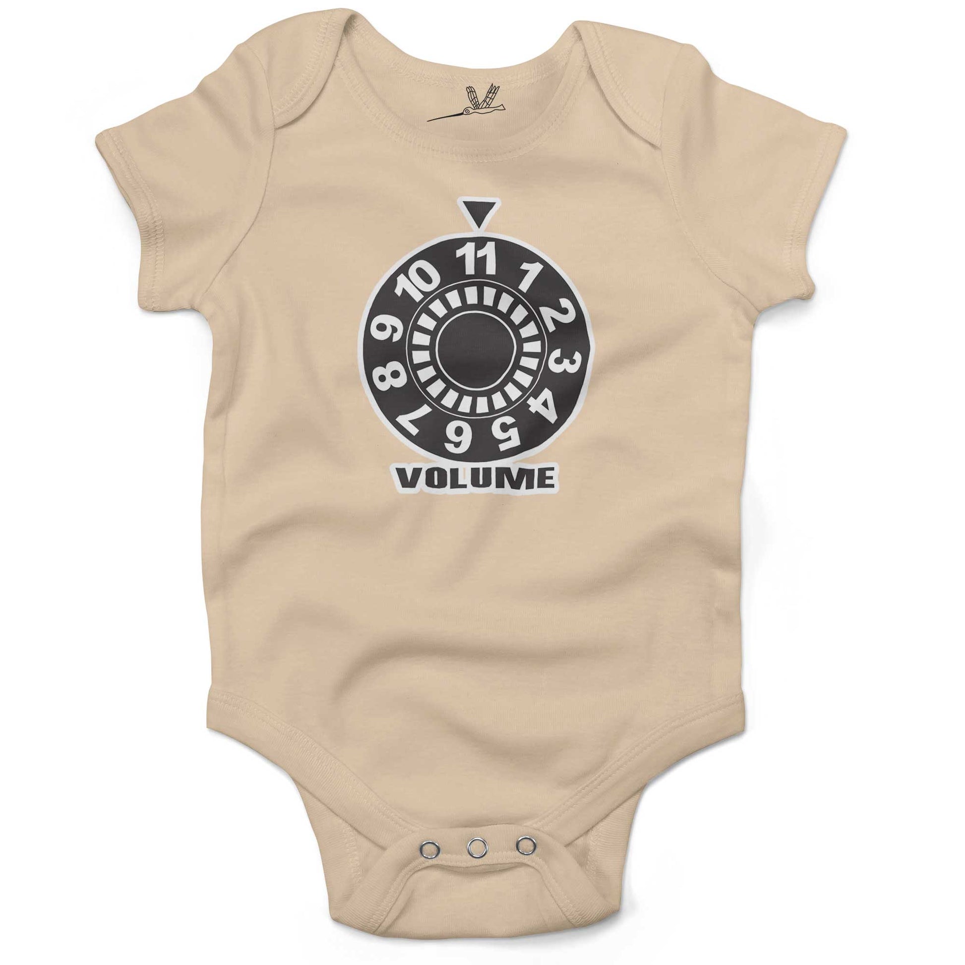 Turn It Up To 11 Infant Bodysuit or Raglan Baby Tee-Organic Natural-3-6 months