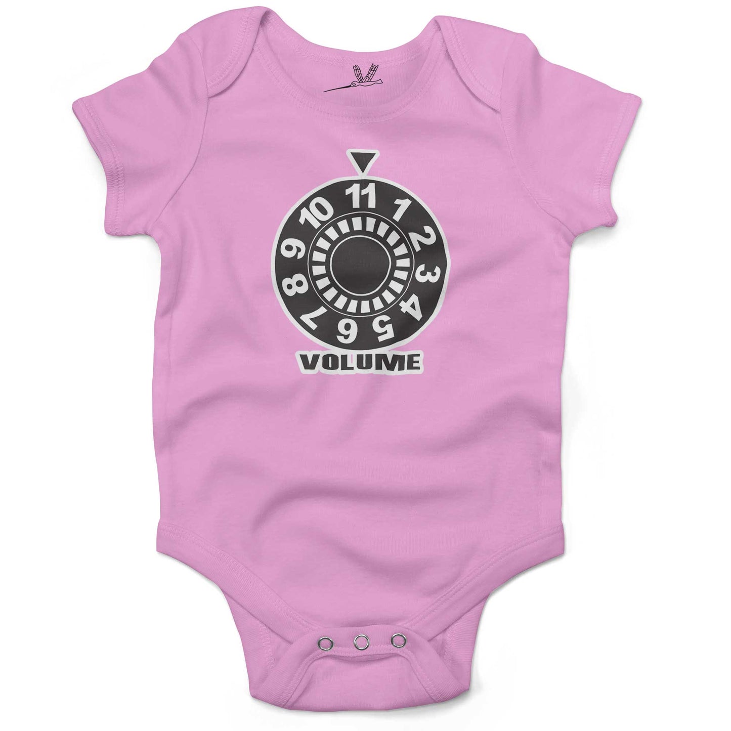 Turn It Up To 11 Infant Bodysuit or Raglan Baby Tee-Organic Pink-3-6 months