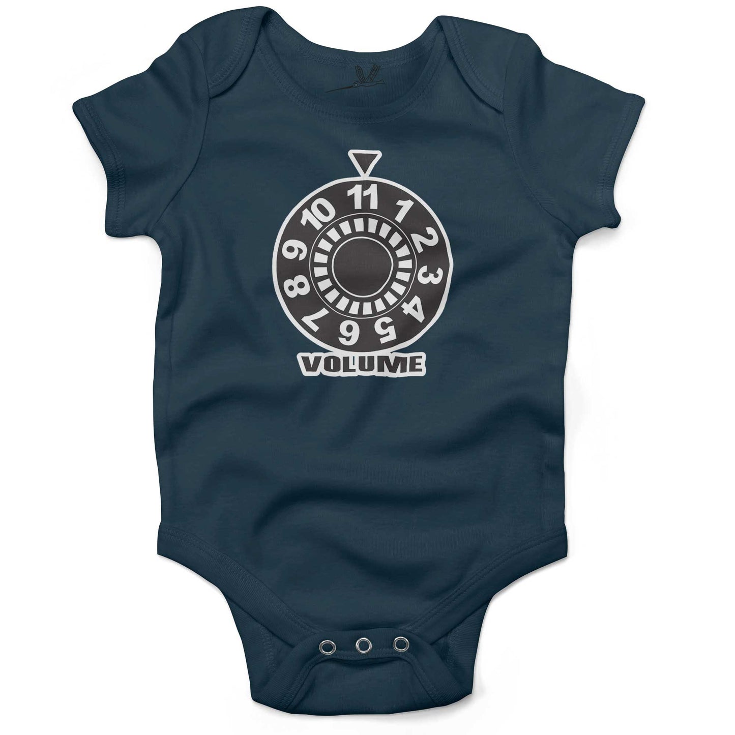 Turn It Up To 11 Infant Bodysuit or Raglan Baby Tee-Organic Pacific Blue-3-6 months