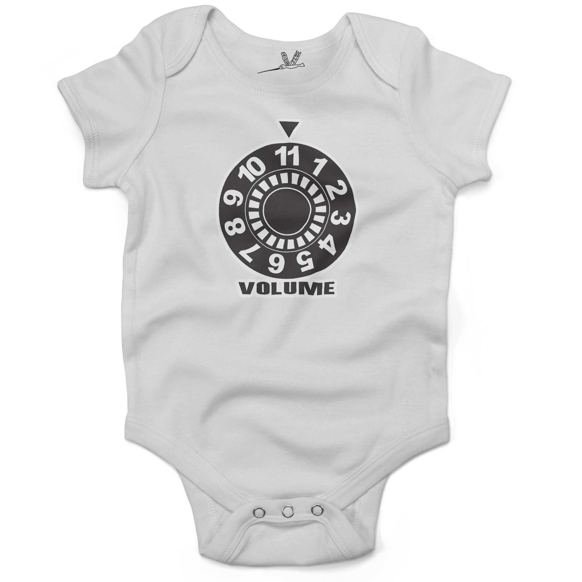 Turn It Up To 11 Infant Bodysuit or Raglan Baby Tee-White-3-6 months