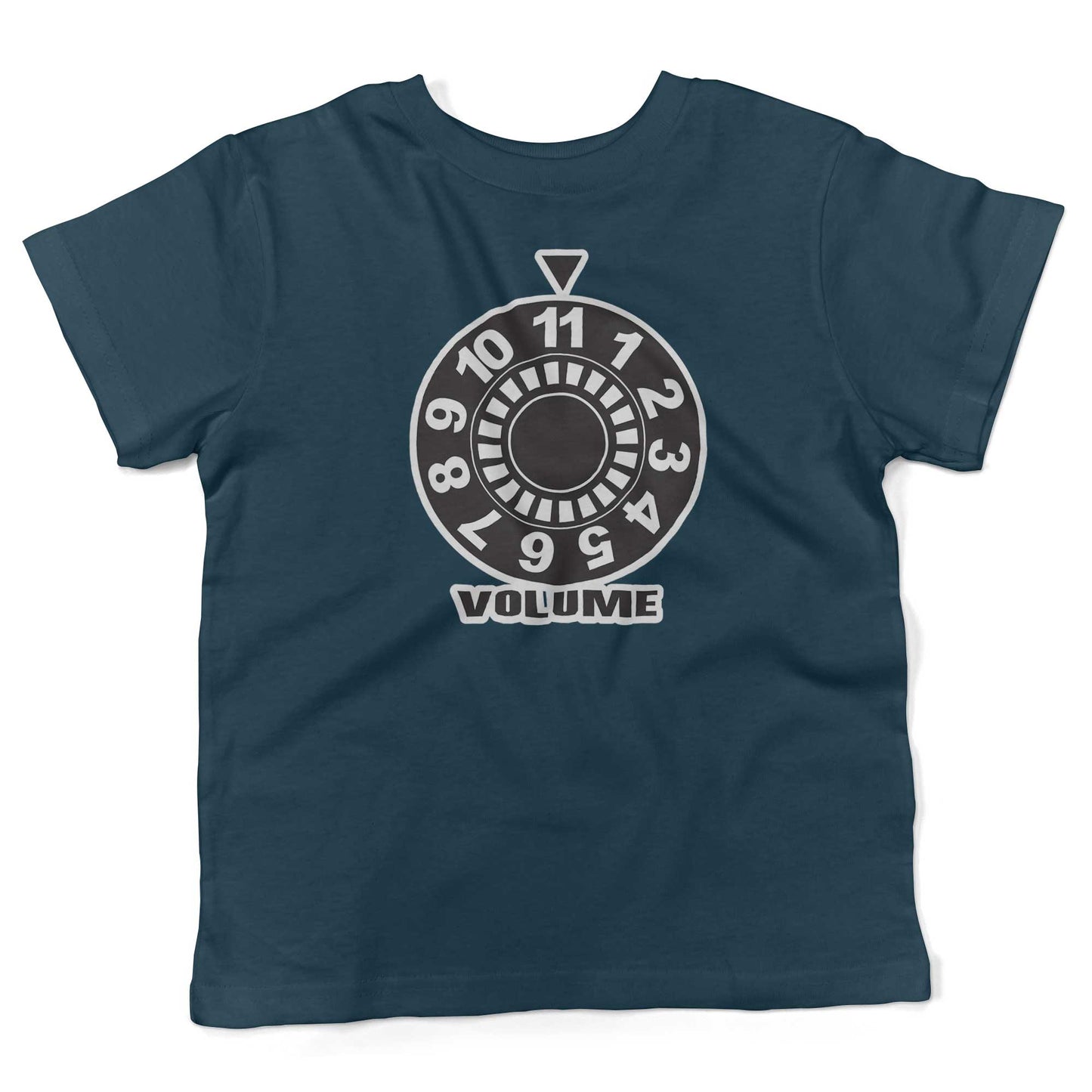 Turn It Up To 11 Toddler Shirt-Organic Pacific Blue-2T