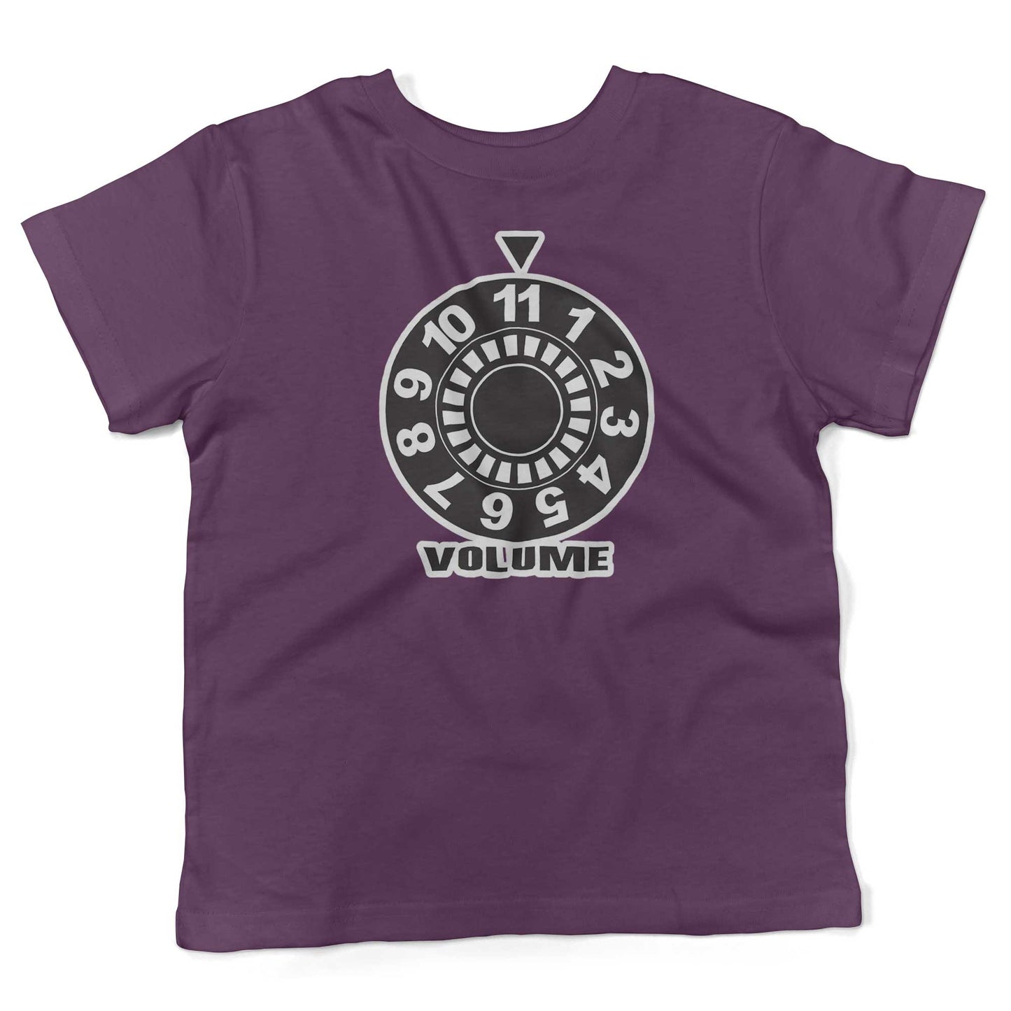 Turn It Up To 11 Toddler Shirt-Organic Purple-2T