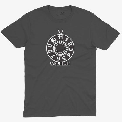 Turn It Up To 11 Unisex Or Women's Cotton T-shirt-Asphalt-Unisex