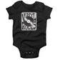 Vinyl Rules Baby One Piece or Raglan Tee-Organic Black-3-6 months