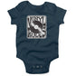 Vinyl Rules Baby One Piece or Raglan Tee-Organic Pacific Blue-3-6 months