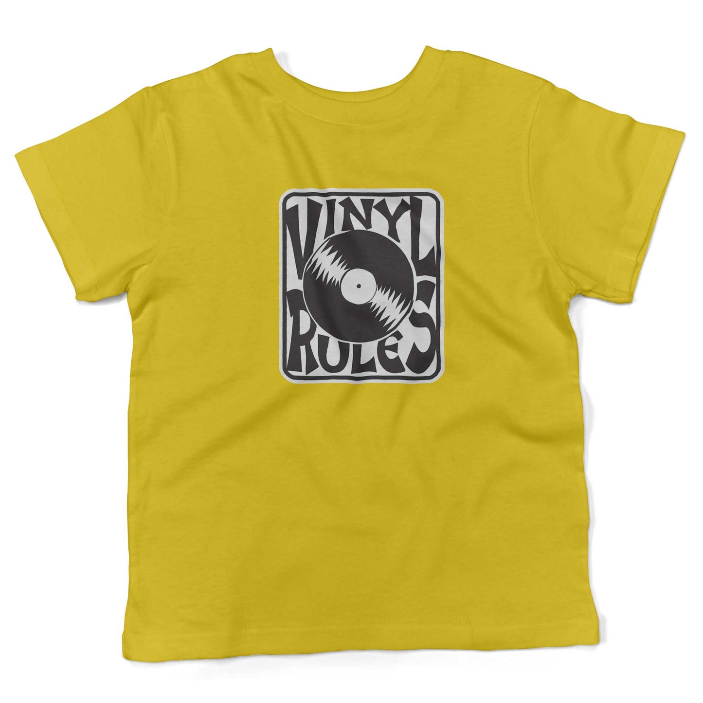 Vinyl Rules Toddler Shirt-Sunshine Yellow-2T