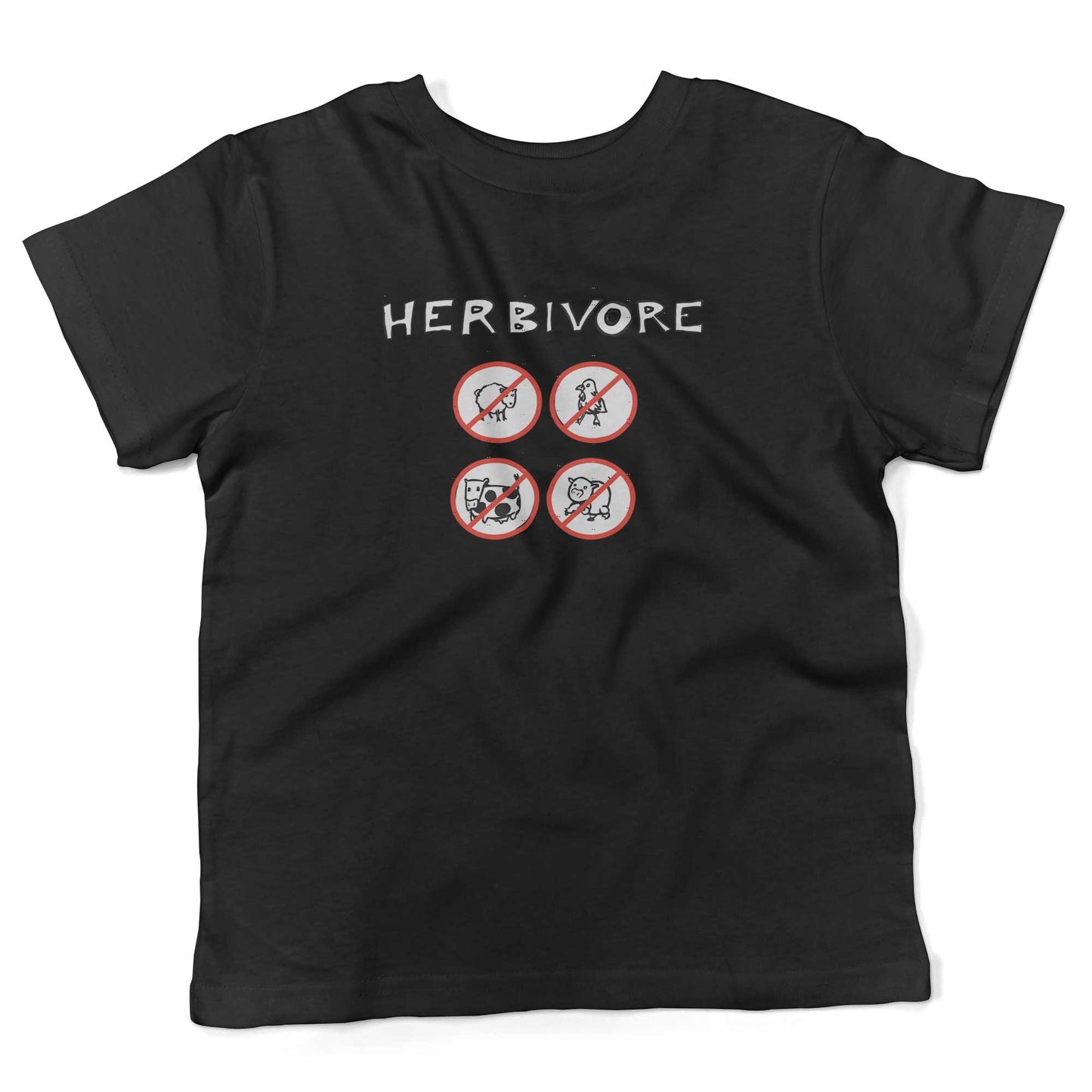 Herbivore Toddler Shirt-Organic Black-2T