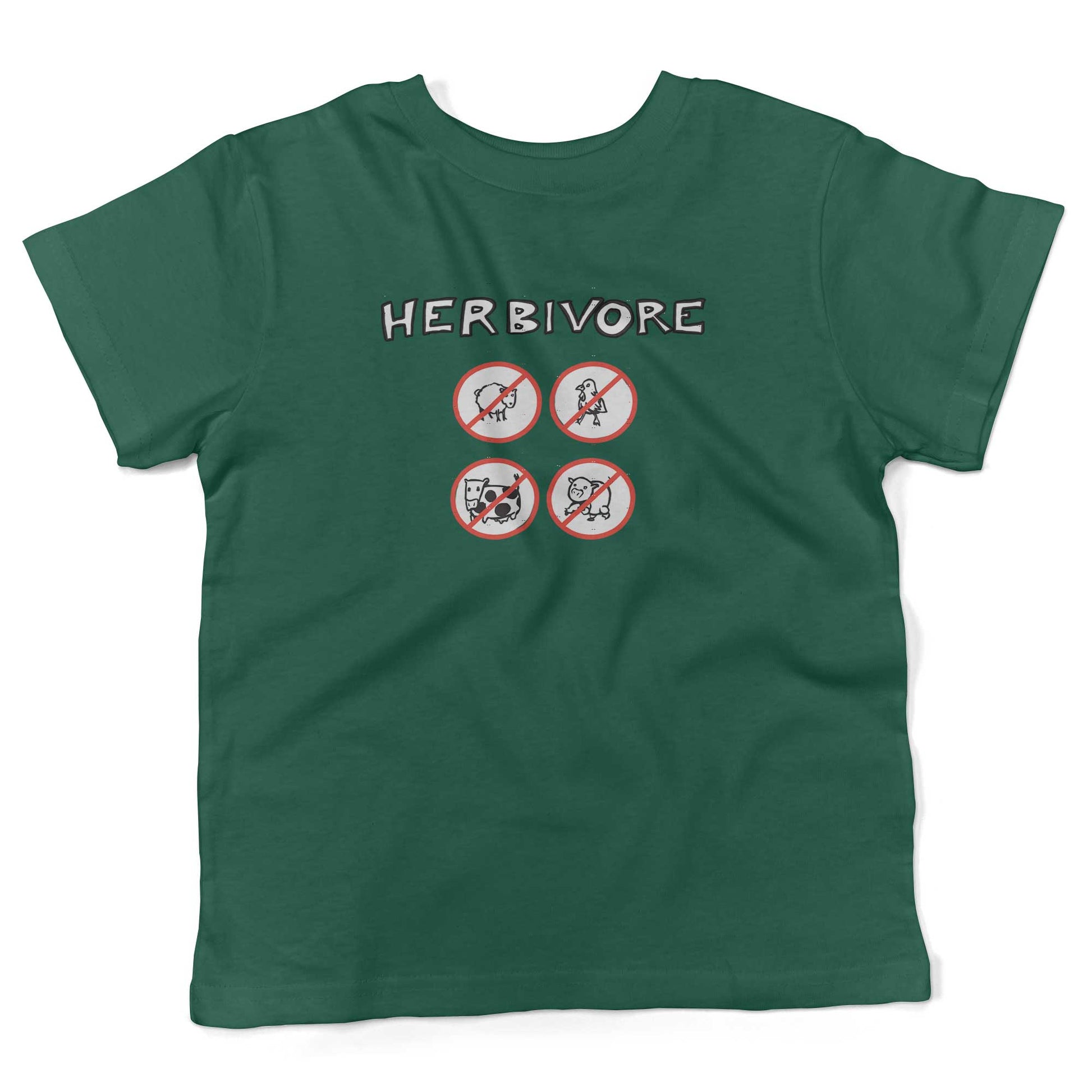 Herbivore Toddler Shirt-Kelly Green-2T