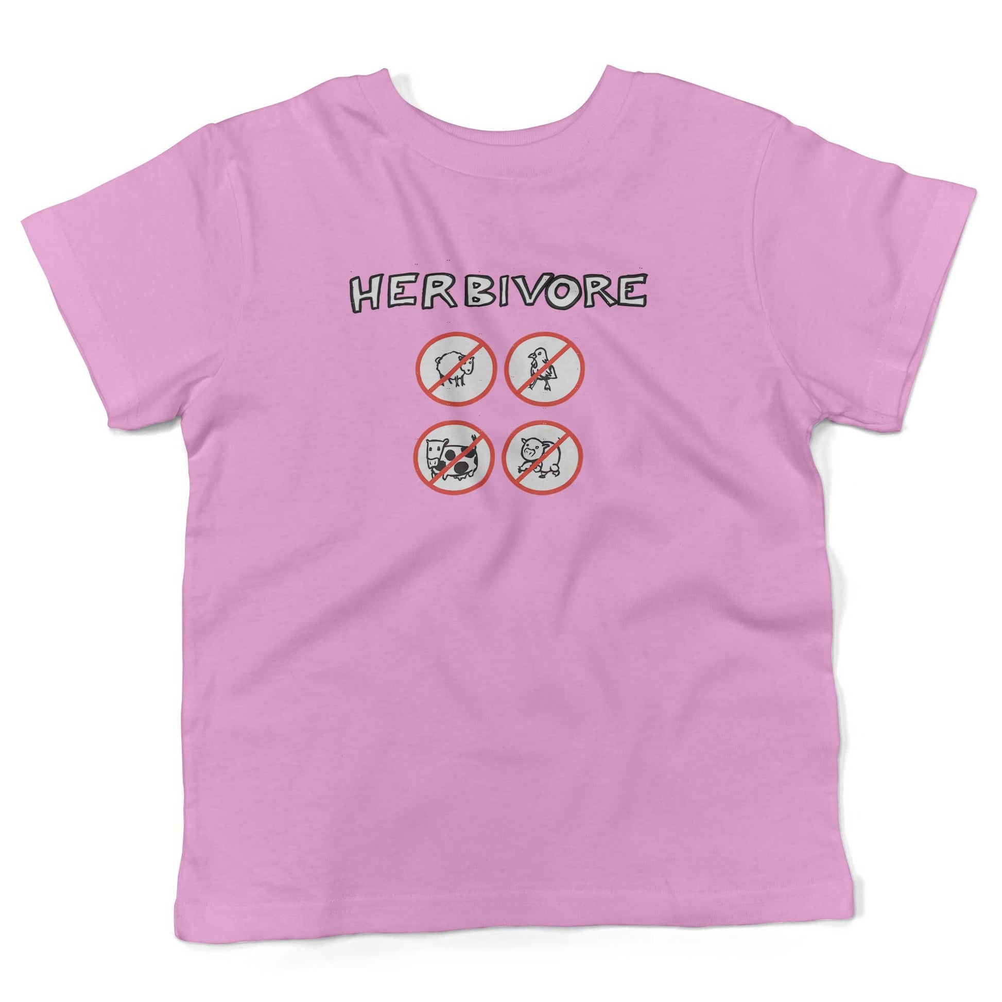 Herbivore Toddler Shirt-Organic Pink-2T