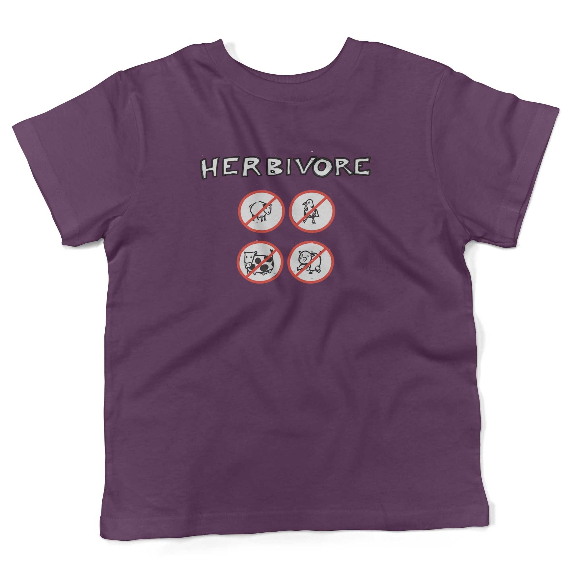 Herbivore Toddler Shirt-Organic Purple-2T