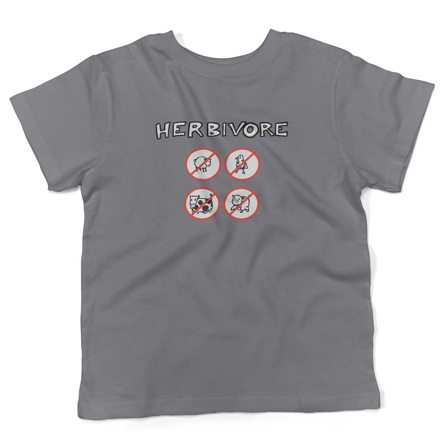 Herbivore Toddler Shirt-Slate-2T