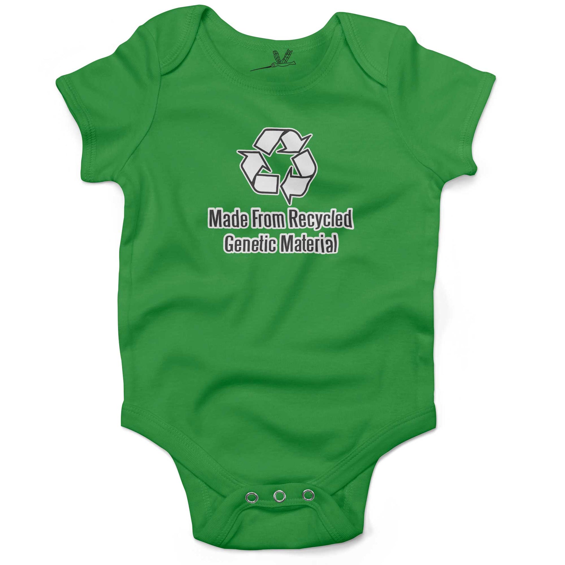 Made From Recycled Materials Infant Bodysuit or Raglan Baby Tee-Grass Green-3-6 months