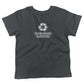 Made From Recycled Materials Toddler Shirt-Asphalt-2T