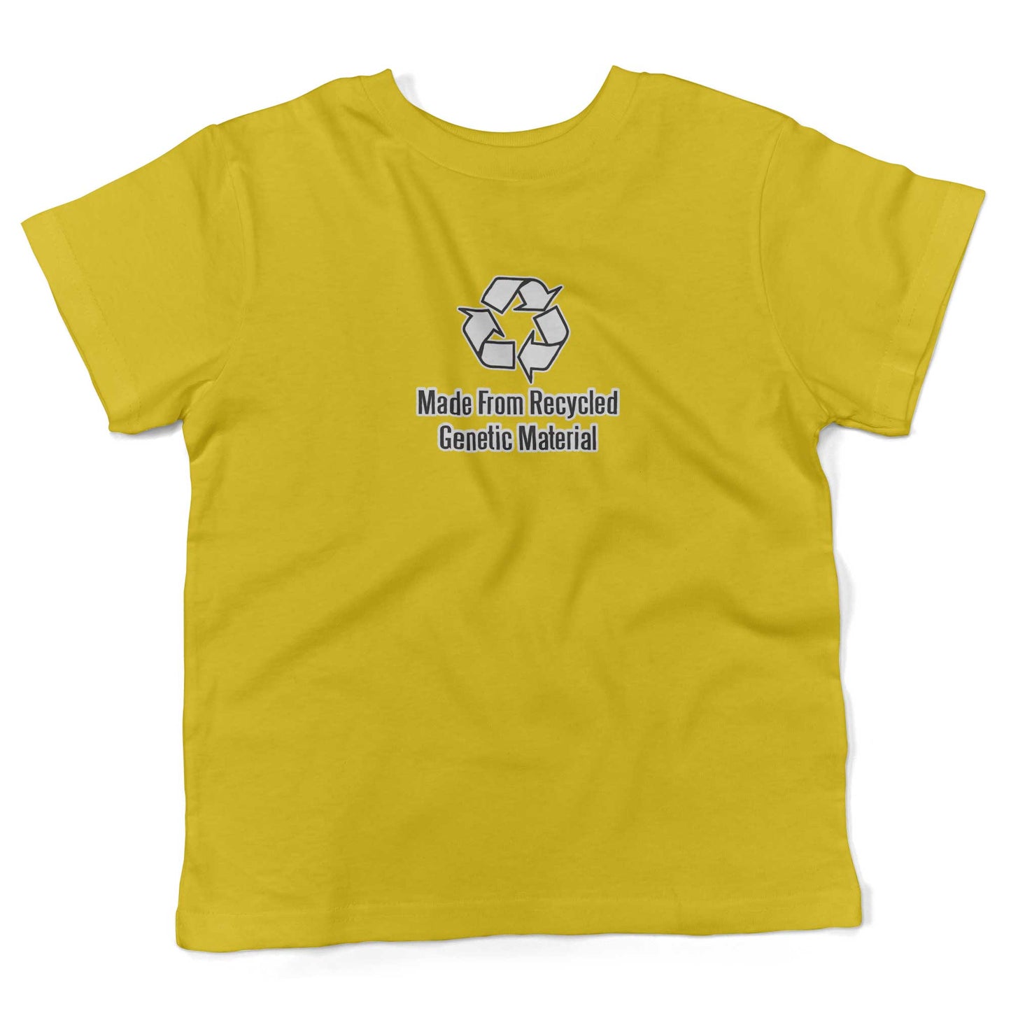 Made From Recycled Materials Toddler Shirt-Sunshine Yellow-2T
