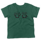 Good Panda, Bad Panda Toddler Shirt-Kelly Green-2T