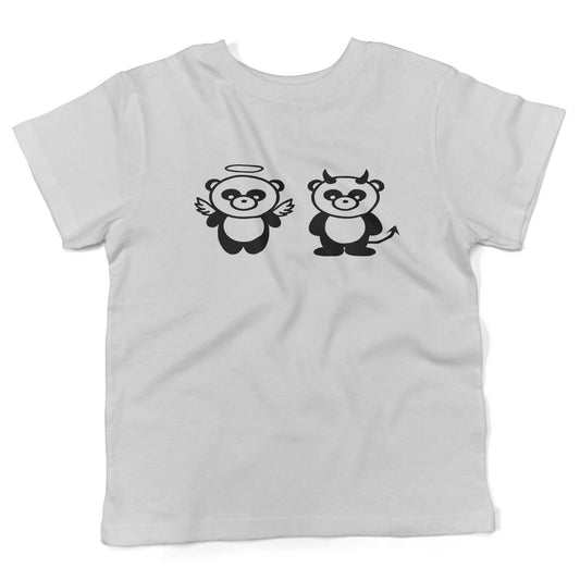 Good Panda, Bad Panda Toddler Shirt-White-2T