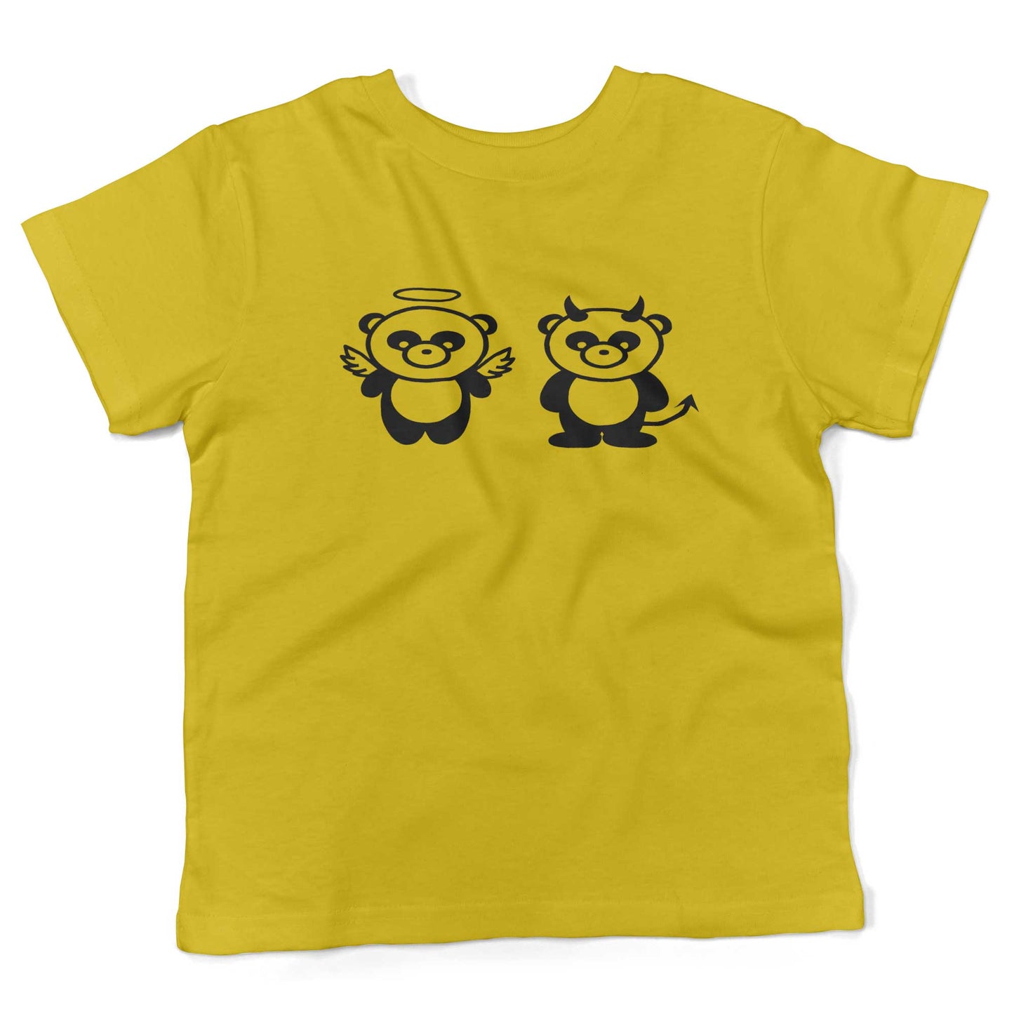 Good Panda, Bad Panda Toddler Shirt-Sunshine Yellow-2T