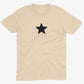 Star Unisex Or Women's Cotton T-shirt-Organic Natural-Unisex