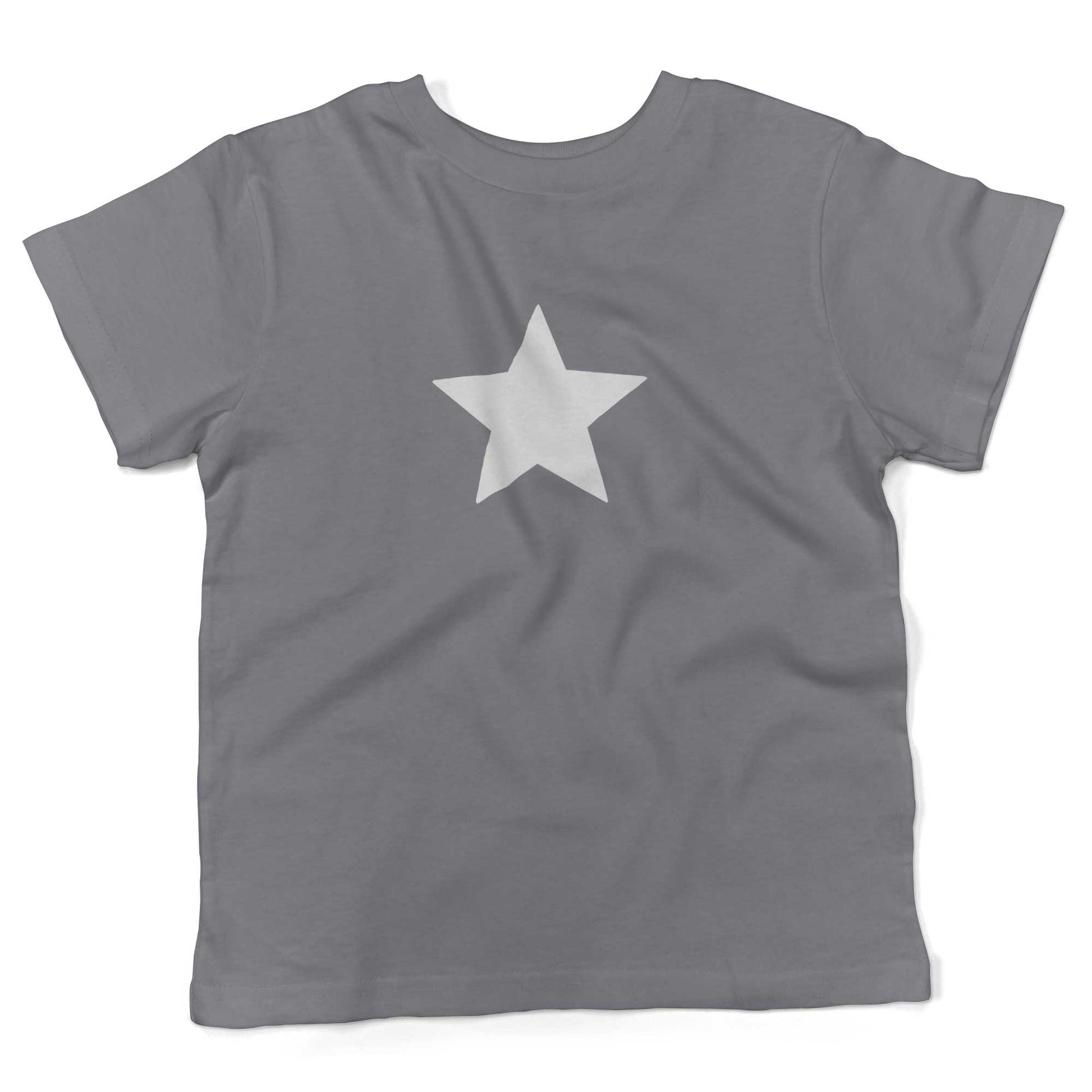 Five-Point Star Toddler Shirt-Slate-White Star