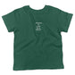 Attracted To Small, Shiny Objects Toddler Shirt-Kelly Green-2T