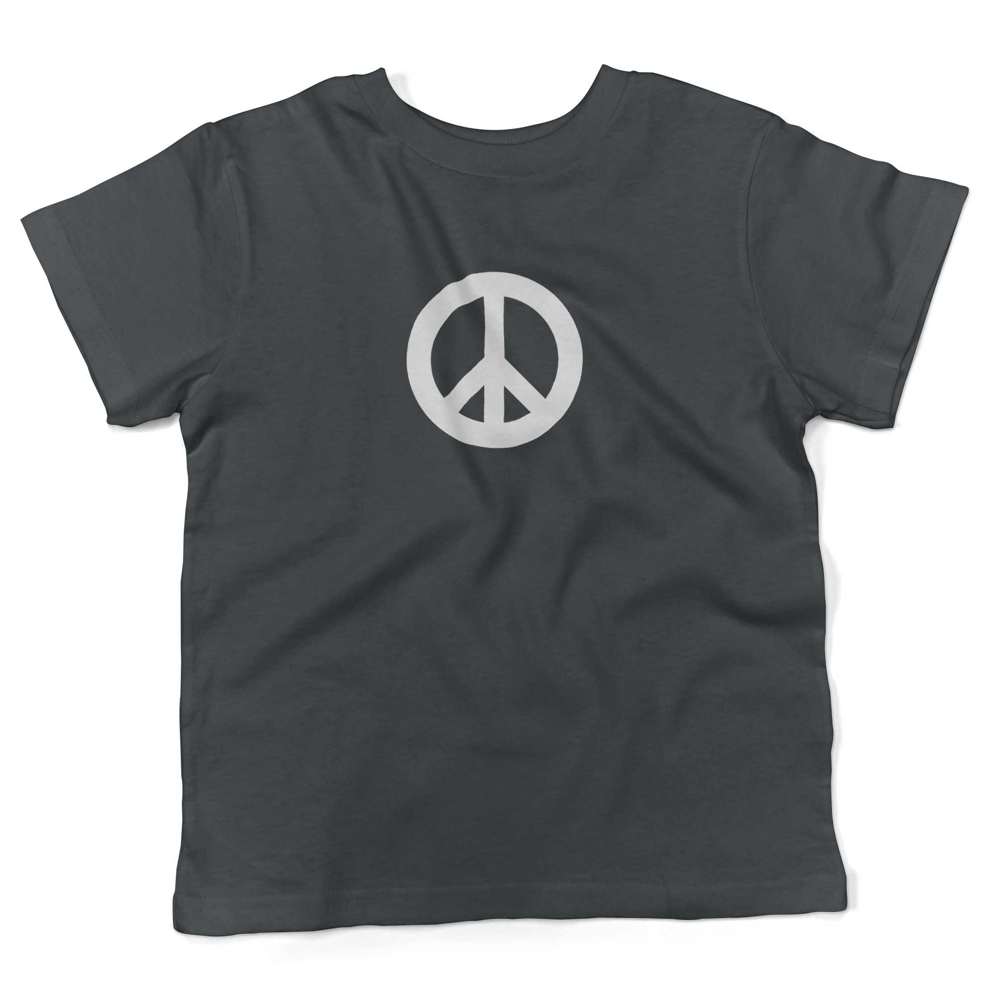 Peace Sign Toddler Shirt-Asphalt-2T