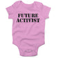 Future Activist Infant Bodysuit or Raglan Tee-Organic Pink-3-6 months