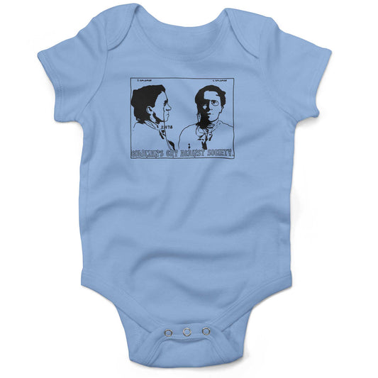 Emma Goldman Infant Bodysuit or Raglan Baby Tee-Organic Baby Blue-3-6 months