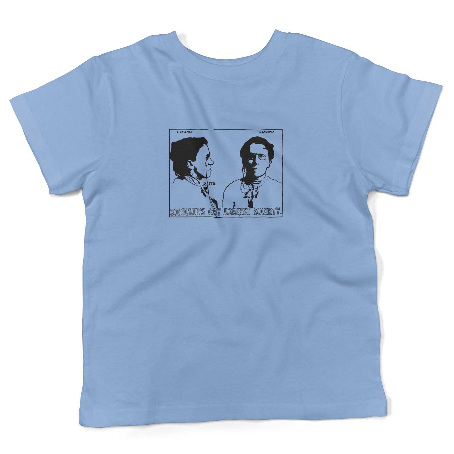 Emma Goldman Toddler Shirt-Organic Baby Blue-2T