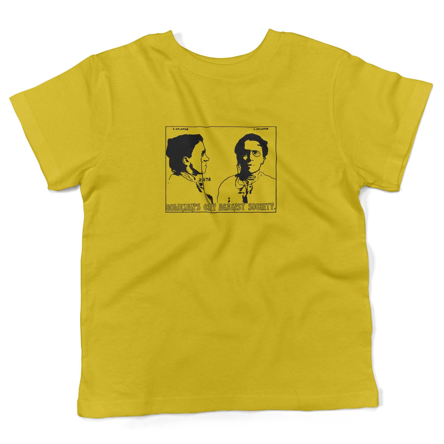 Emma Goldman Toddler Shirt-Sunshine Yellow-2T