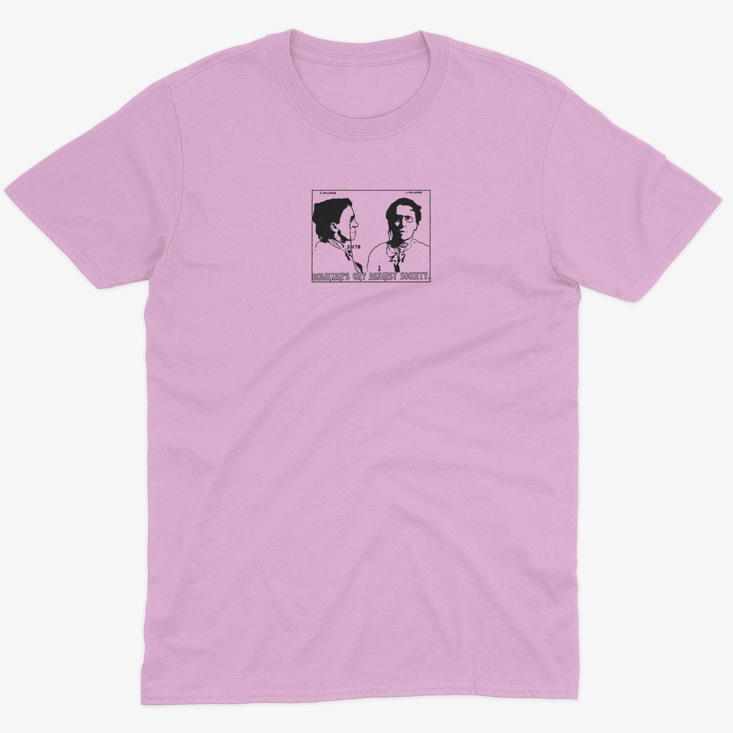 Emma Goldman Unisex Or Women's Cotton T-shirt-Pink-Unisex