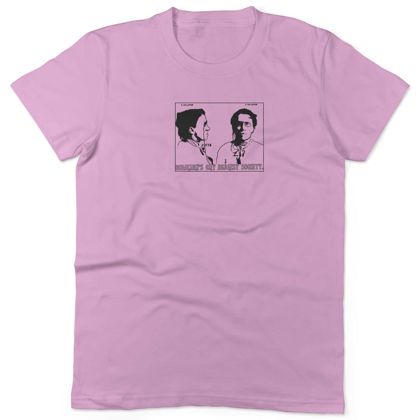 Emma Goldman Unisex Or Women's Cotton T-shirt-Pink-Women