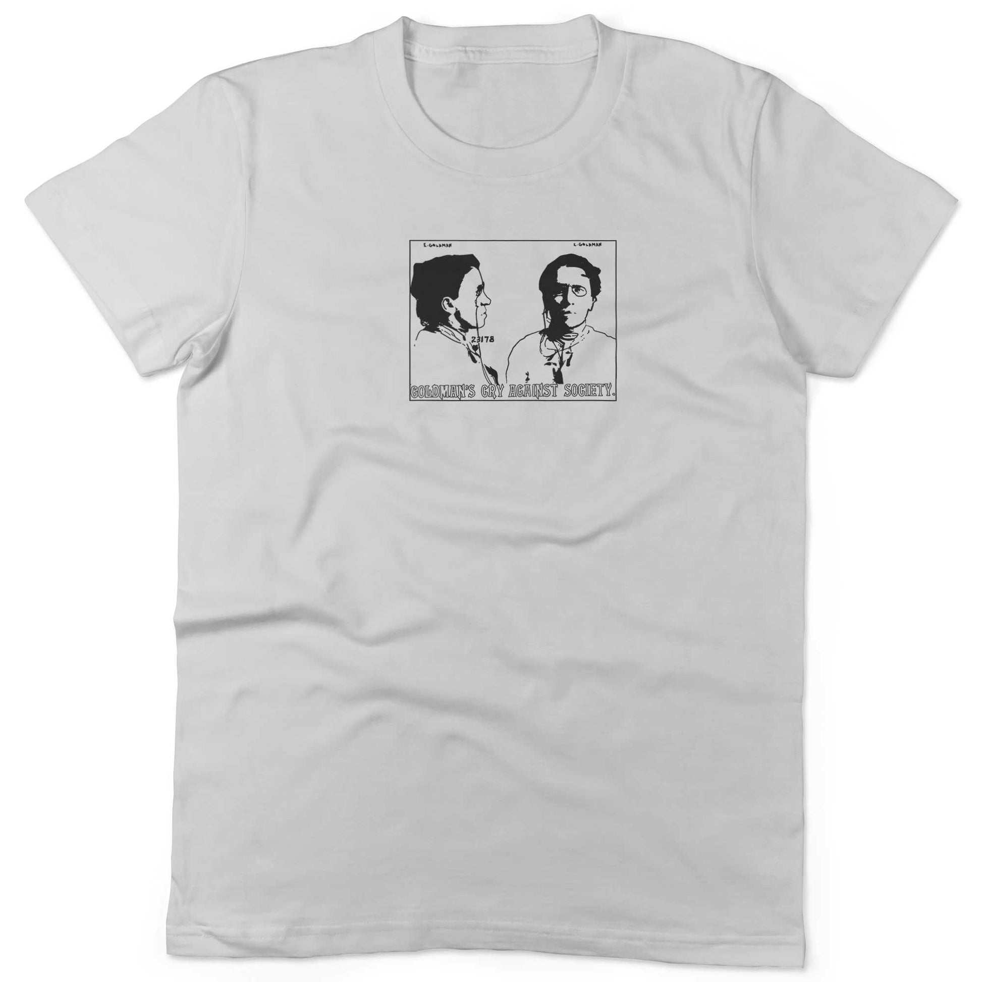 Emma Goldman Unisex Or Women's Cotton T-shirt-White-Women