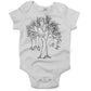Hug A Tree Infant Bodysuit or Raglan Tee-White-3-6 months