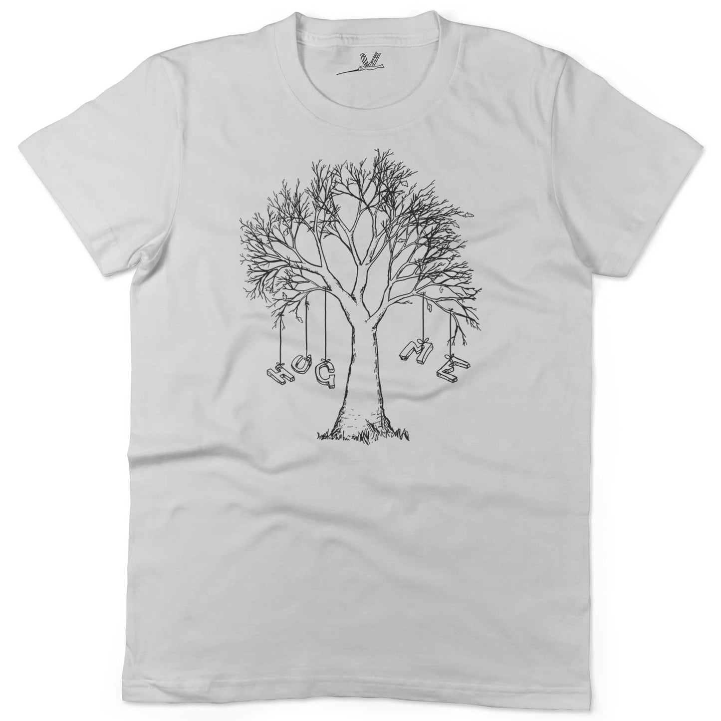 Hug A Tree Unisex Or Women's Cotton T-shirt-White-Woman